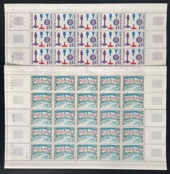 Congo 1974 YT PA 189-190 planche Apollo Soyouz espace coopération spatiale