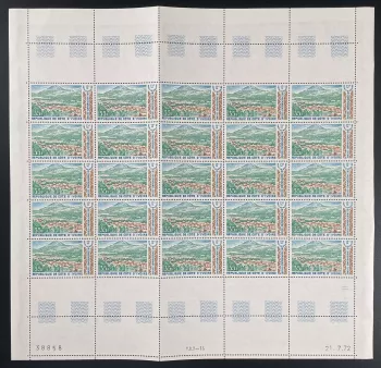 Ivory Coast 1972 YT 341 sheet 12th anniversary independence landscape Odienné