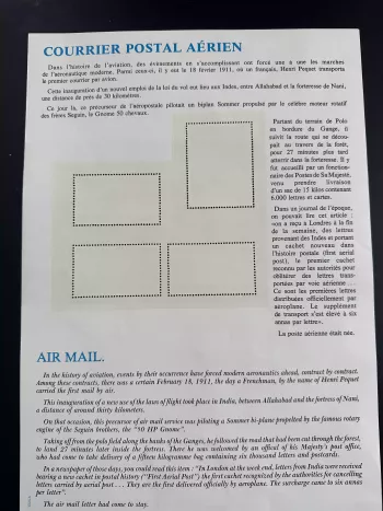 Comoros 1987 Mi. 803 - 806 sheet History of Aviation Henri Pequet Aerial