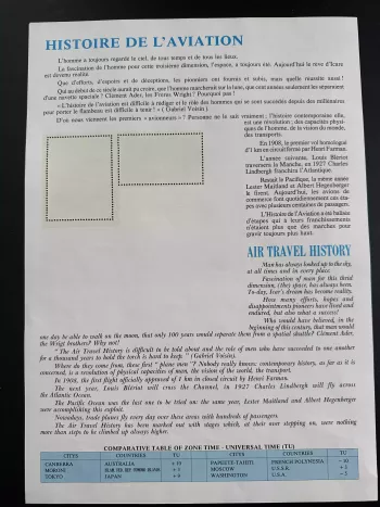 Comoros 1985 Mi. Bl. 242 sheet History of Aviation UTA Aircraft DC-10 Boeing