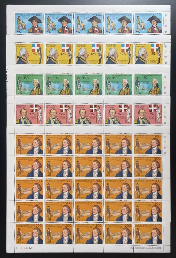 Elfenbeinküste 1976 YT 409-413 Bogen 200 Jahre USA Washington Lafayette