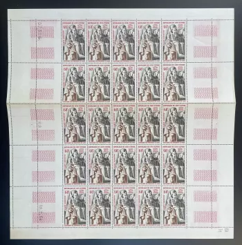 Ivory Coast 1964 YT PA 31 sheet UNESCO Nubia monuments Egypt statues
