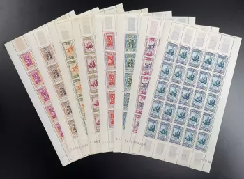Dahomey 1961 YT 159-166 Bogen Handwerk Fischerei Piroge Weberei Töpferei