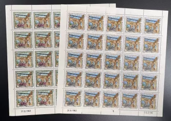 Dahomey 1962 YT 172-173 sheet Fort Ouidah Portugal evacuation occupation