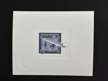 Central African Republic 1980 Mi. 696 artist proof Concorde blue aviation
