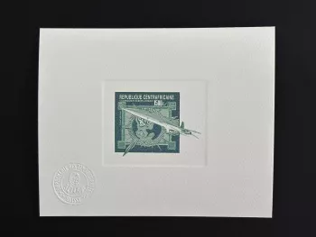 Central African Republic 1980 Mi. 696 artist proof Concorde Avion Aviation vert