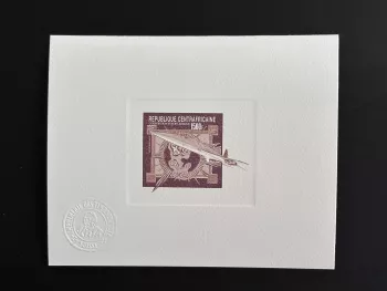 Central African Republic 1980 Mi. 696 artist proof Concorde Plane Cooperation