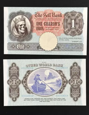 Matej Gabris Billet Hell Bank One Charon's Obol Other World Memento Mori 2025