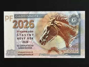 Matej Gabris GABRISNOTE PF 2026 Ticket Fantasy Collector Horse Happy New Year