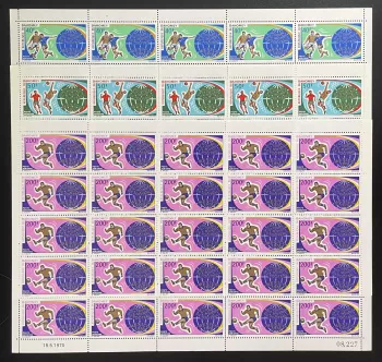 Dahomey 1970 YT PA 124-126 Fußball WM Mexico FIFA