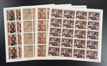Dahomey 1973 YT PA 199-202 sheet Christmas religious paintings art