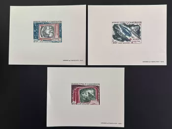 Cameroun 1968 Mi. 533 - 535 épreuve de luxe espace satellite Molnia Explorer