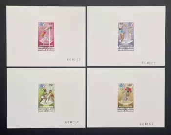 Cameroun 1984 Mi. 1055 - 1058 épreuve luxe surchargé Jeux Olympiques Los Angeles