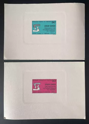 Cameroun 1969 Mi. 598 - 599 épreuve de luxe OIT Travail Organisation