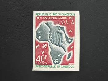 Cameroun 1974 Mi. 760 ND OUA Afrique mains colombe paix anniversaire