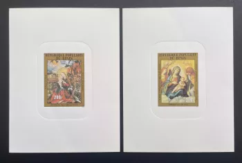 Benin 1982 Mi. 304 - 305 luxury proof Christmas Madonna Child Grünewald