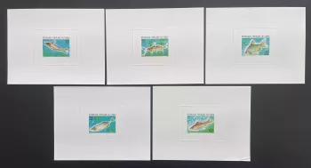 Congo 1977 Mi. 564 - 568 épreuve de luxe poissons faune aquatique