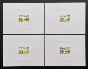 Congo 1980 Mi. 793 - 796 épreuve de luxe Fruits Mangues Oranges Citrons