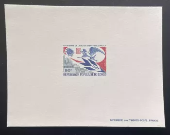 Congo 1981 Mi. 837 épreuve de luxe UPU distribution domicile oiseau