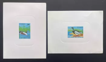 Congo 1991 Mi. 1265 - 1266 luxury proof wild ducks Anas