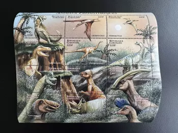 Gabon 2000 Mi. Bl. 1624 -1635 Prehistoric animals dinosaurs