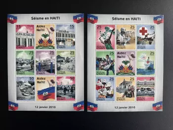 Haiti 2010 Mi. Bl. XV-XXIX Earthquake Red Cross relief