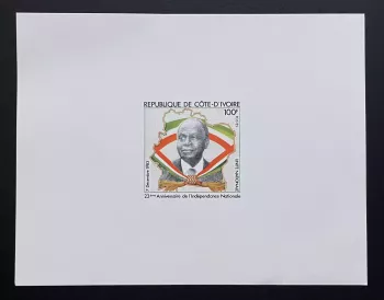 Côte d'Ivoire 1983 Mi. 804 épreuve de luxe Indépendance Houphouët-Boigny
