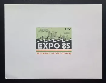 Côte d'Ivoire 1985 Mi. 880 épreuve de luxe Expo 85 Abidjan industrie