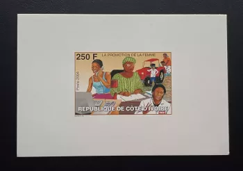 Côte d'Ivoire 2004 Mi. 1322 épreuve de luxe Promotion Femme Tracteur