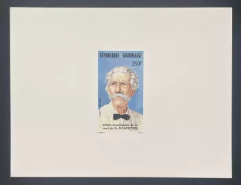 Gabon 1985 Mi. 941 épreuve de luxe Dr Albert Schweitzer Nobel médecine