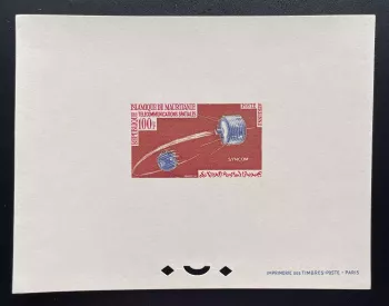 Mauretanien 1964 Mi. 230 Luxusprobe Weltraumtelekommunikation