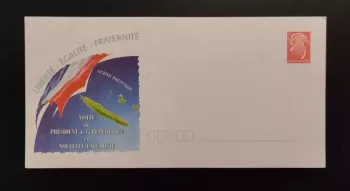 Postal stationery New Caledonia Visit of the President Republic nine