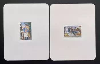 Sénégal 1982 Mi. 753 - 754 épreuve de luxe Lat Dior héros cheval