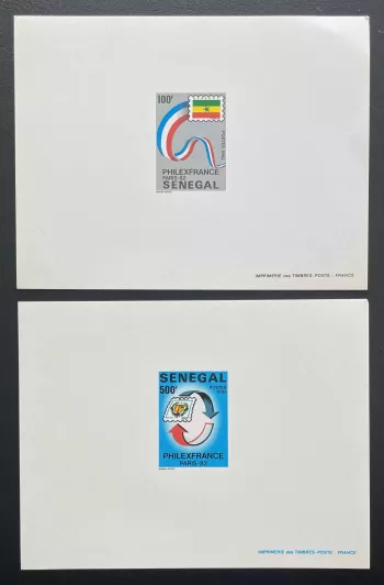 Sénégal 1982 Mi. 789 - 790 épreuve de luxe PhilexFrance Paris drapeau