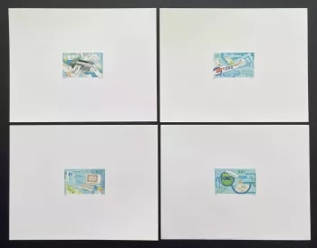 Sénégal 1990 Mi. 1087 - 1090 épreuve de luxe prestations OPCE télécopie EMS
