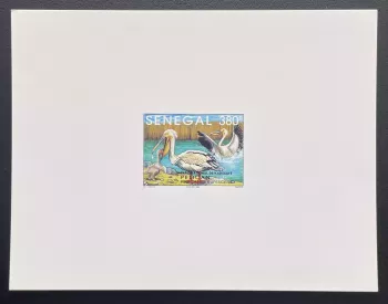 Sénégal 1994 Mi. 1289 épreuve de luxe Pélican Pelecanus faune parc Kalissaye