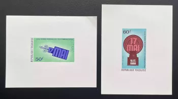 Togo 1980 Mi. 1452 - 1453 épreuve de luxe Journée Télécommunications UIT