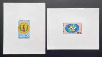 Togo 1980 Mi. 1485-1486 Luxusprobe Welttourismuskongress