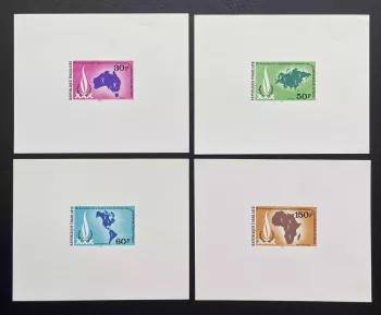 Togo 1980 Mi. 1487 - 1490 épreuve de luxe Droits Homme ONU carte convention