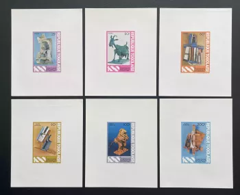 Togo 1981 Mi. 1559 - 1564 épreuve de luxe Picasso sculpture art anniversaire