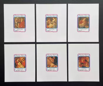 Togo 1981 Mi. 1565 - 1570 luxury proof Christmas Rubens painting Madonna