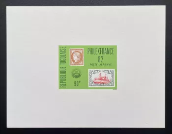 Togo 1982 Mi. 1606 épreuve de luxe Philexfrance 82 Cérès bateau navire