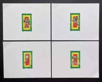 Togo 1983 Mi. 1647 - 1650 épreuve de luxe Jeux Olympiques boxe Los Angeles 1984