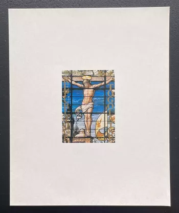 Togo 1984 Mi. Bl. 204 Luxusprobe Ostern Glasfenster Kreuzigung Christus