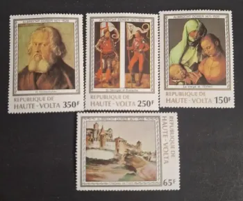 Haute-Volta 1978 Mi. 732-734 Albrecht Dürer peinture Vierge Enfant
