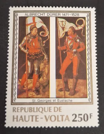 Haute-Volta 1978 Mi. 734 Albrecht Dürer St Georges Eustache peinture