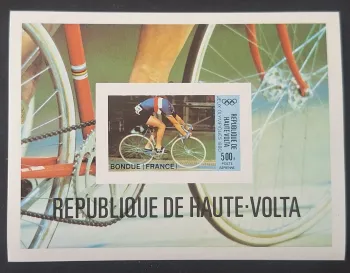 Haute-Volta 1980 Mi. Bl. 56 ND Jeux Olympiques cyclisme Bondue
