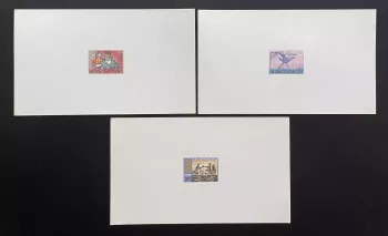 Vietnam du Sud 1971 YT 410 - 412 épreuve de luxe poste rurale oiseau facteur