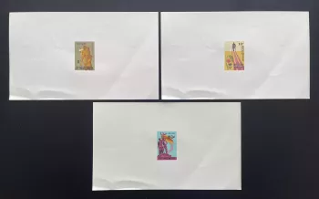 Vietnam du Sud 1972 YT 441-443 épreuve de luxe militaire soldats drapeau