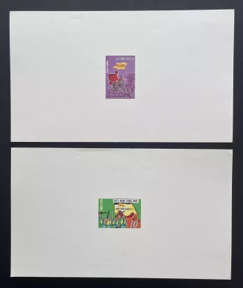 Viêt Nam Sud 1973 YT 449 450 épreuve de luxe victoire Quang Tri soldats